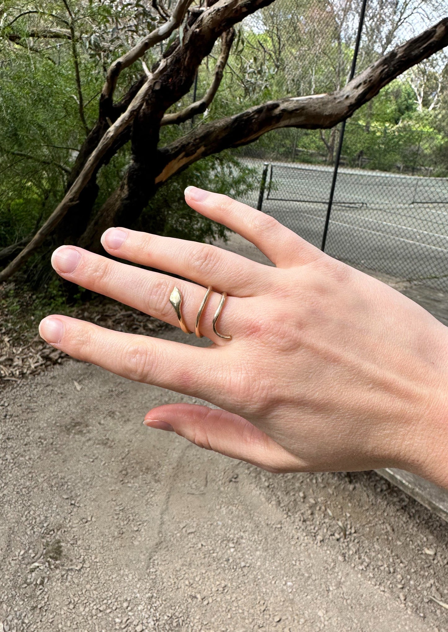 The Serpents Embrace Ring 9k solid gold