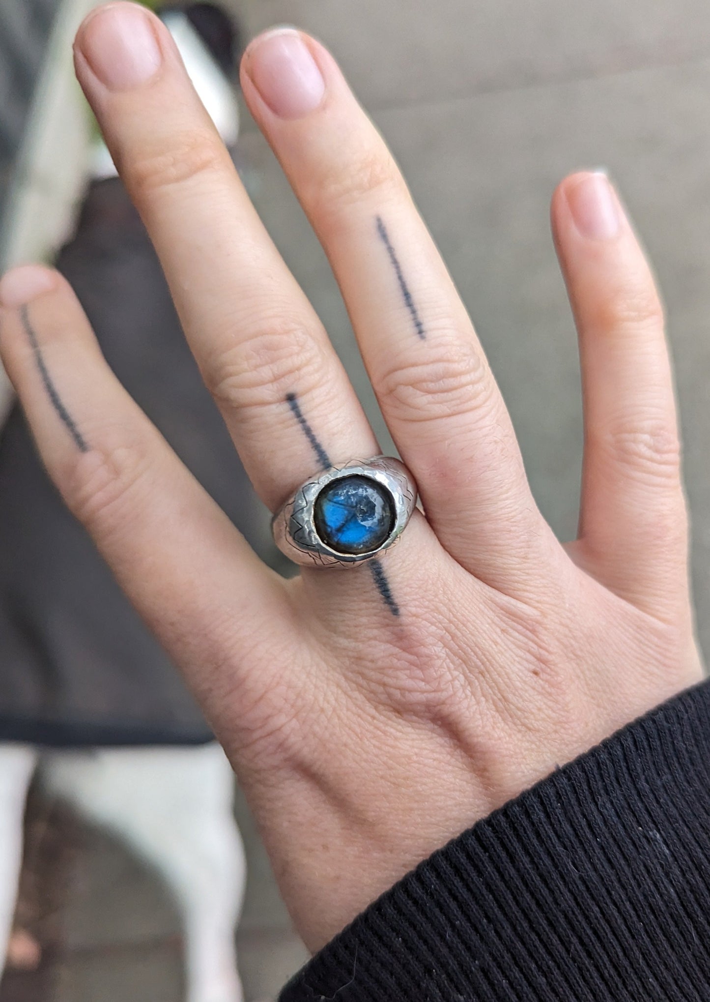 Blue Cauldron Ring