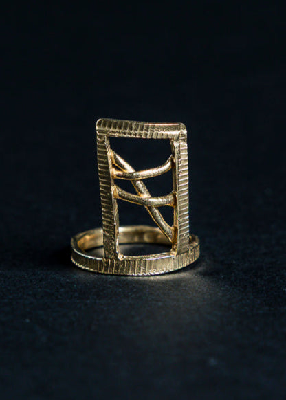 Resilience ring - solid 9k gold