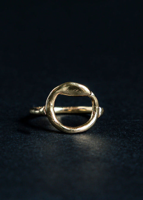 Ouroboros Ring - 9k Solid gold