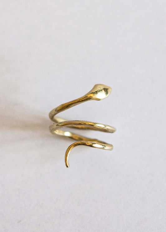 The Serpents Embrace Ring 9k solid gold